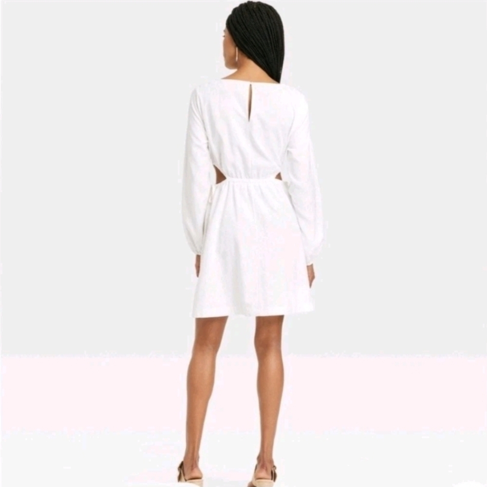 Universal Thread •‎ Linen White Dress - Picture 3 of 12